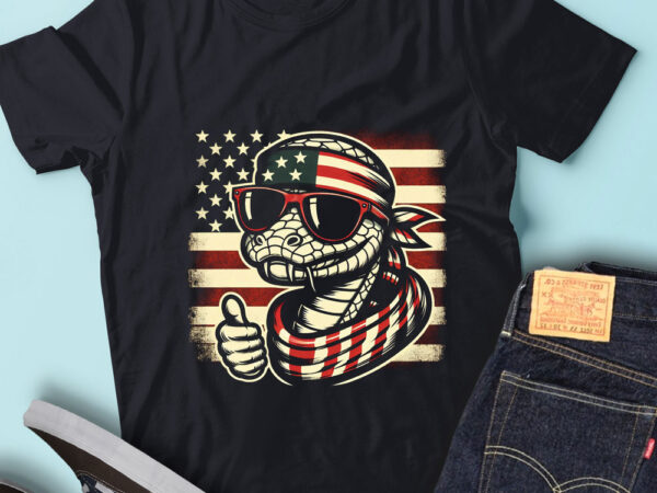 Lt182 funny snake gift usa flag reptiles animal lover t shirt vector graphic
