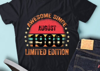 LT93 Birthday Awesome Since August 1980 Limited Edition