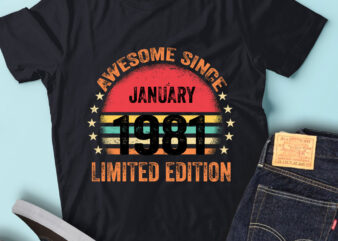 LT93 Birthday Awesome Since January 1981 Limited Edition