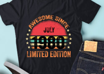 LT93 Birthday Awesome Since July 1980 Limited Edition