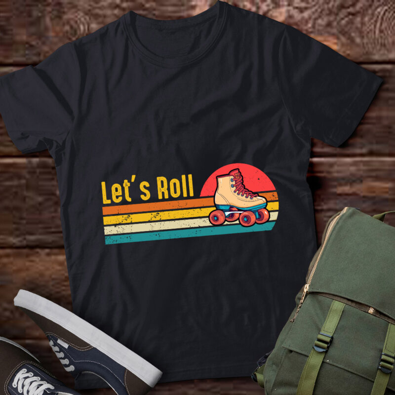 Lets Roll Roller Skating Lover Rollerblades Skater Gift lts-d