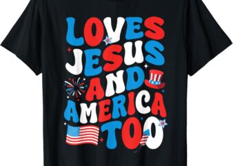 Patriotic Apparel Loves god, America Too, Perfect for July T-Shirt