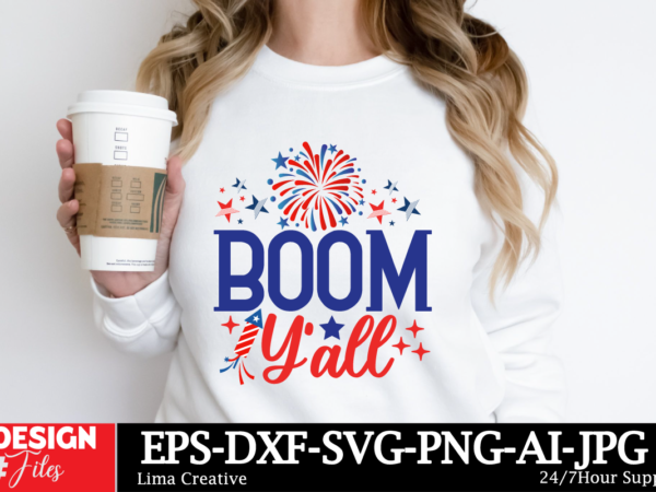 Boom y’all t-shirt design, little miss firecracker png sublimation design, 4th of july png, american flag little miss america png, independ Boom y’all t-shirt design, little miss firecracker png sublimation design, 4th of july png, american flag little miss america png, independ