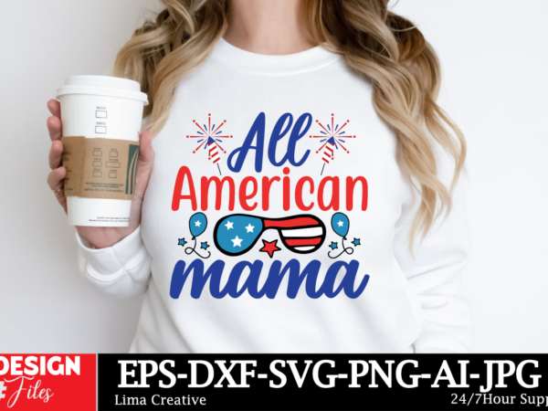 All american mama t-shirt design, little miss firecracker png sublimation design, 4th of july png, american flag little miss america png, in All american mama t-shirt design, little miss firecracker png sublimation design, 4th of july png, american flag little miss america png, in