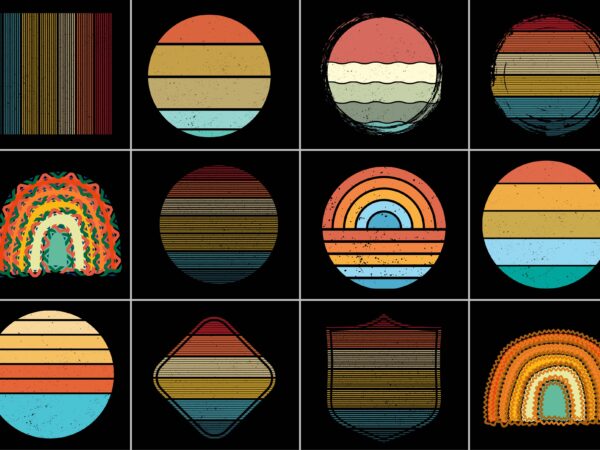 Sunset retro vintage style grunge background t shirt template vector Sunset retro vintage style grunge background t shirt template vector