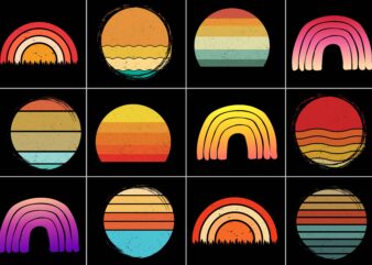 Sunset Vintage Style Grunge Background