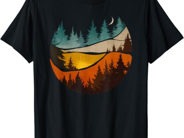Trees nature mountains adventure outdoor wildlife wilderness t-shirt