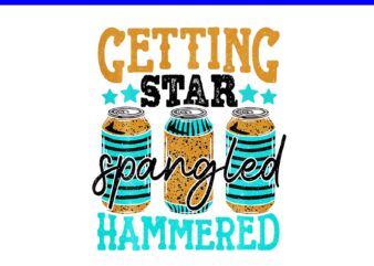 Getting Star Spangled Hammered PNG, Freedom Patriotic 4th Of July PNG