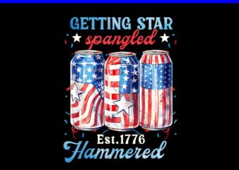 Getting Star Spangled Hammered PNG