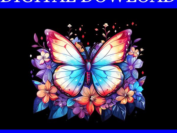 Butterfly flowers png, butterfly 4th of july png t shirt template Butterfly flowers png, butterfly 4th of july png t shirt template