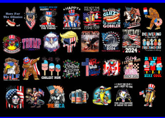 Bundle 4th Of July PNG, Bigfoot 4th Of July PNG, Trump 4th Of July PNG