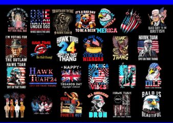 Bundle 4th Of July PNG, Eagle 4th Of July PNG, Hawk Tuah Spit On That Thang PNG, America Vibes PNG