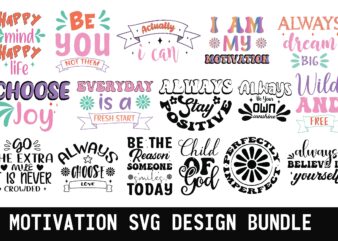 MOTIVATION SVG DESIGN BUNDLE