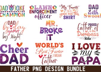 FATHER PNG DESIGN BUNDLE
