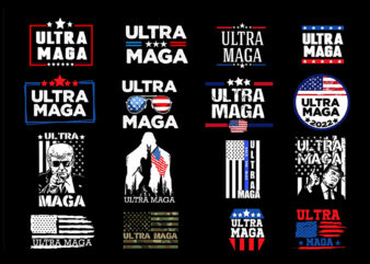 Bundle Trump 2024 Svg, Ultra Maga Trump SVG