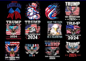 Bundle 4th Of July PNG, Trump take america back 2024 png, trump flag 4th of july png, eagle 4th of july png
