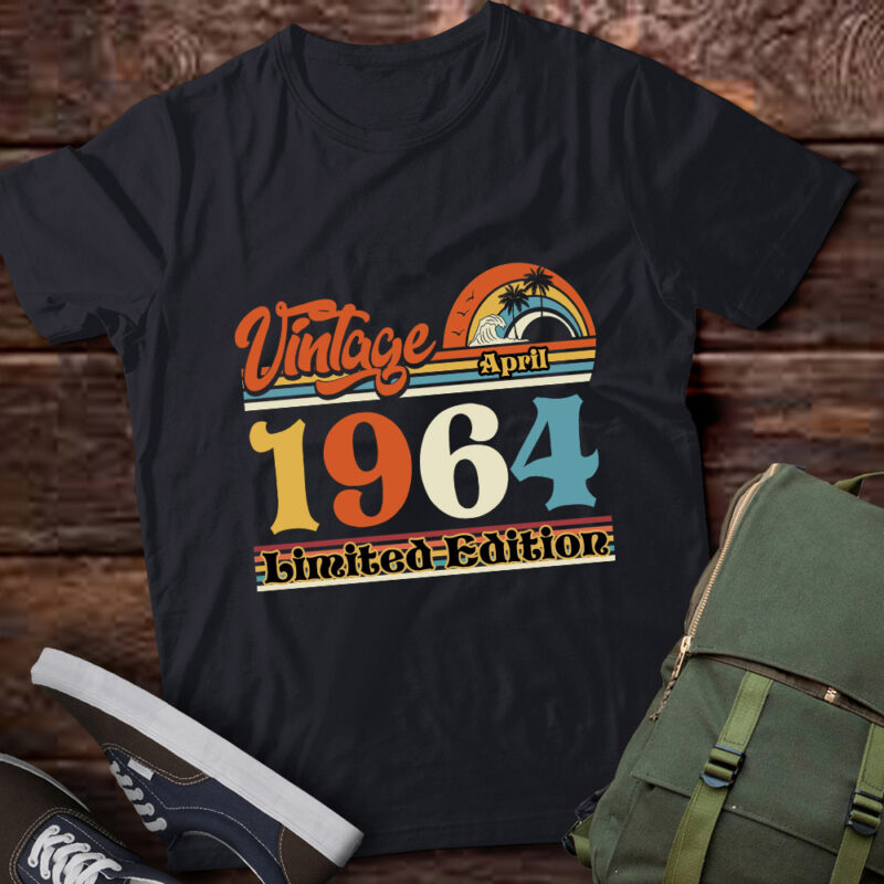 Vintage April 1964, 50th birthday, Est 1964, Birthday gift, Born In April, 1964