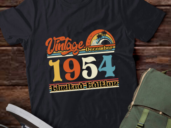 Vintage december 1954, 50th birthday, est 1954, birthday gift, born in december, 1954 t shirt vector art