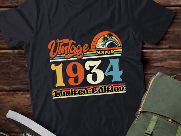 Vintage march 1934, 50th birthday, est 1934, birthday gift, born in march, 1934vintage march 1934, 50th birthday, est 1934, birthday gift, b t shirt vector art