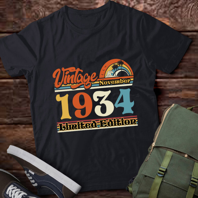 Vintage November 1934, 50th birthday, Est 1934, Birthday gift, Born In November, 1934
