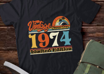 Vintage November 1974, 50th birthday, Est 1974, Birthday gift, Born In November, 1974