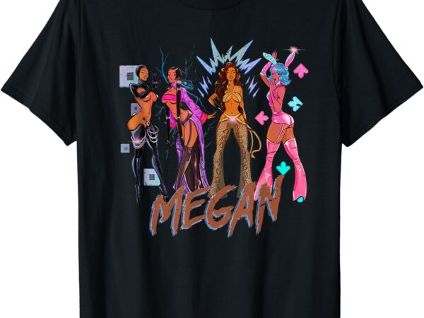 Vintage retro megan moon megan first name personalized meme t-shirt
