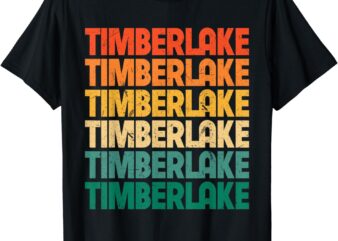 Vintage Timberlake First Name I Love Timberlake Retro Funny T-Shirt