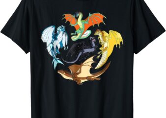 WING OF FIRES LEGENDS FATHOM DARKSTALKER CLEARSIGHT T-Shirt