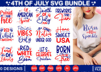 4th Of July Bundle, 4th Of July Svg Bundle, 4th Of July Sublimation Bundle, Usa 1776, She Loves Jesus And America Too, Freedom 1776, Land O