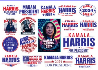Kamala Harris 2024 SVG, Bundle Kamala Harris SVG, President Kamala Harris 2024 SVG