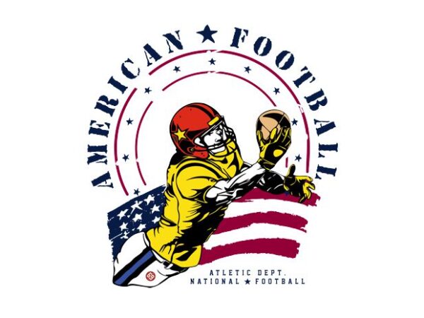 American football t shirt vector American football t shirt vector