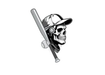 BASEBALL SKULL