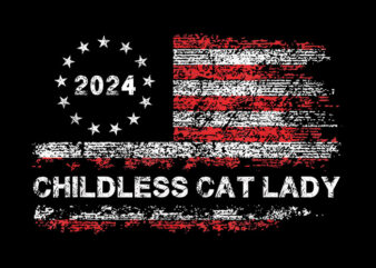 Childless Cat Lady 2024 PNG, Kamala Harris PNG