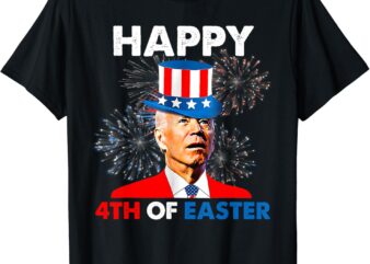 Funny Joe Biden 4th Of July Happy 4th Of Easter US Flag Men T-Shirt