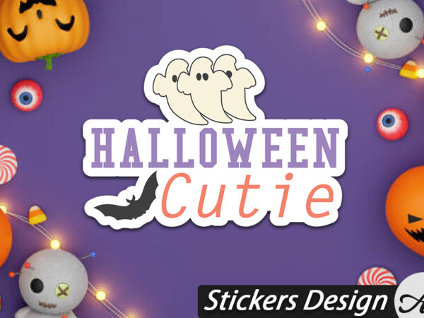 Halloween cutie stickers design Halloween cutie stickers design