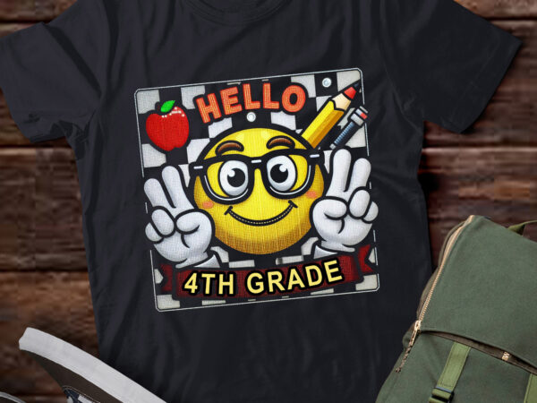 Lt-p4 retro fourth hello 4th grade back to school teacher kid t shirt vector graphic Lt-p4 retro fourth hello 4th grade back to school teacher kid t shirt vector graphic
