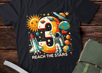 LT-P6 Reach 3 Stars Outer Space Astronaut 3st Birthday Boy