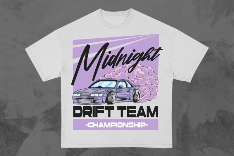 Drift Car T-shirt Design Bundle