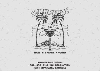 SUMMERTIME – Tshirt Design