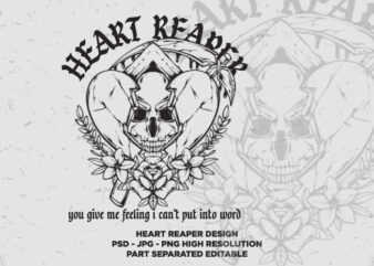 HEART REAPER – Tshirt Design