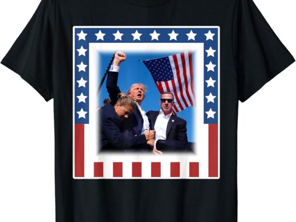 President donald trump failed attempt usa 2024 america rally t-shirt