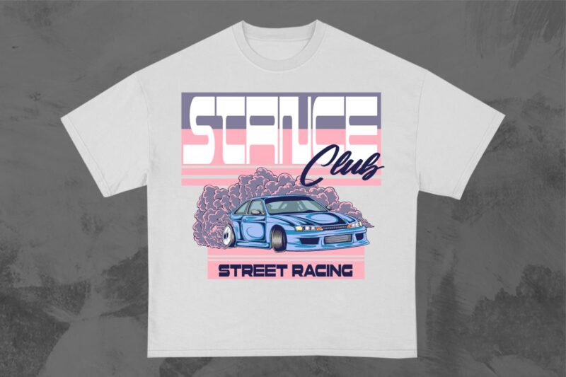Drift Car T-shirt Design Bundle