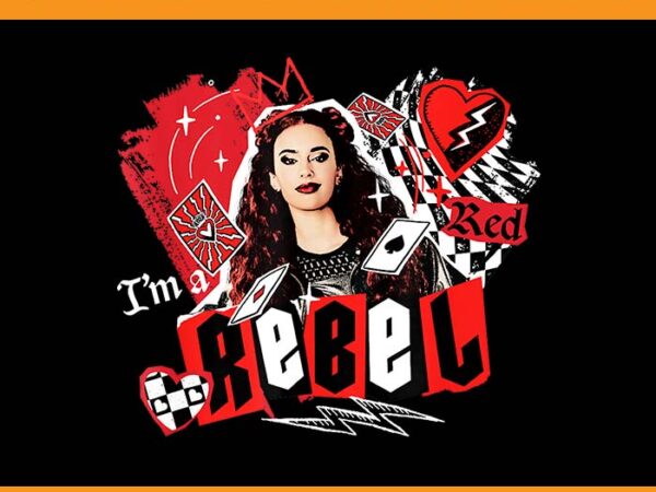 The rise of red i’m a rebel vintage png, disney descendants png t shirt designs for sale The rise of red i’m a rebel vintage png, disney descendants png t shirt designs for sale