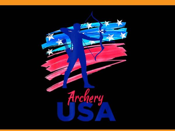 Archery sport archer support team flag usa american png t shirt vector Archery sport archer support team flag usa american png t shirt vector