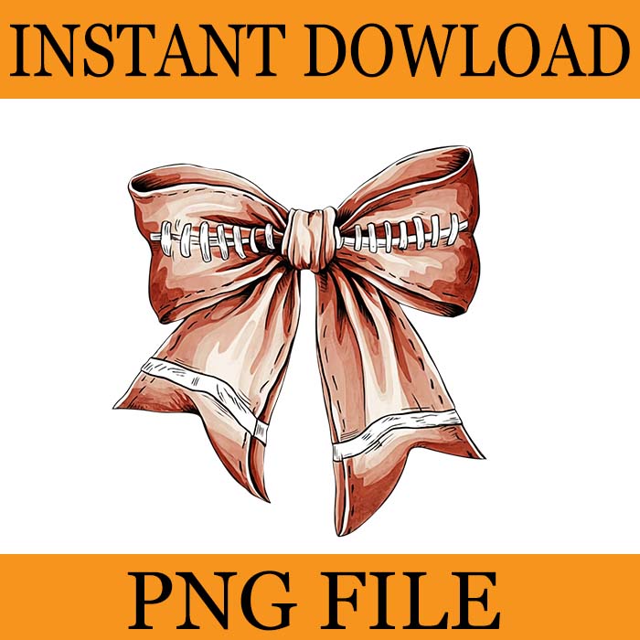 6 Coquette Bow Football PNG, Cool Ribbon Football Bow PNG, Retro Football Bow Png, Fall Coquette Bow PNG