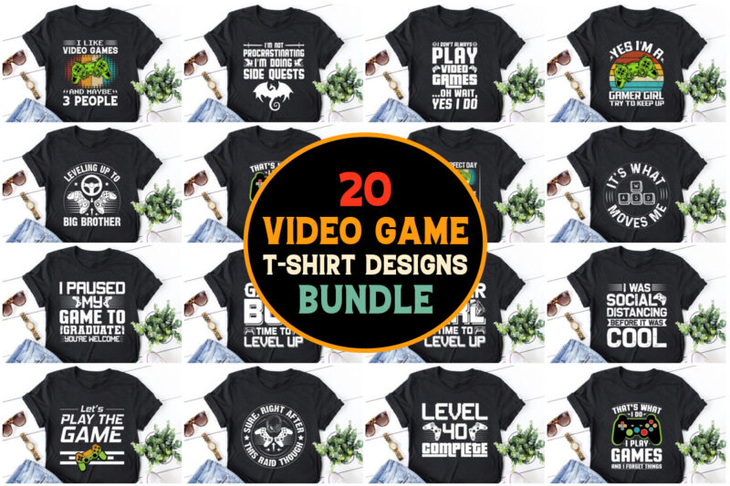 Video Game,Video Game TShirt,Video Game TShirt Design,Video Game TShirt Design Bundle,Video Game T-Shirt,Video Game T-Shirt Design