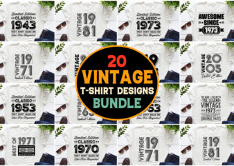 Vintage Birthday,Vintage Birthday TShirt,Vintage Birthday TShirt Design,Vintage Birthday TShirt Design Bundle,Vintage Birthday T-Shirt
