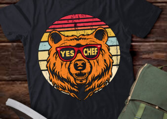 Vintage Yes Chef Funny Kitchen Cooking Bear Lover Gifts lts-d
