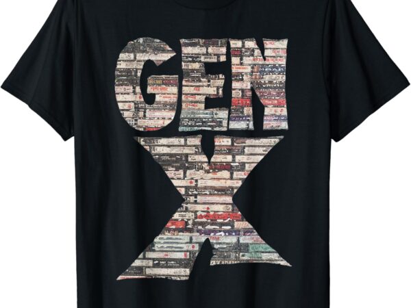 Gen x 80’s rock cassettes t-shirt Gen x 80’s rock cassettes t-shirt