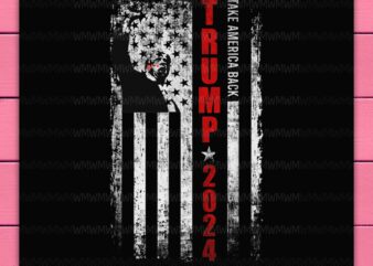 Trump 2024 America Flag – Support Trump Shooting Fight You Missed PNG T-shirt Design